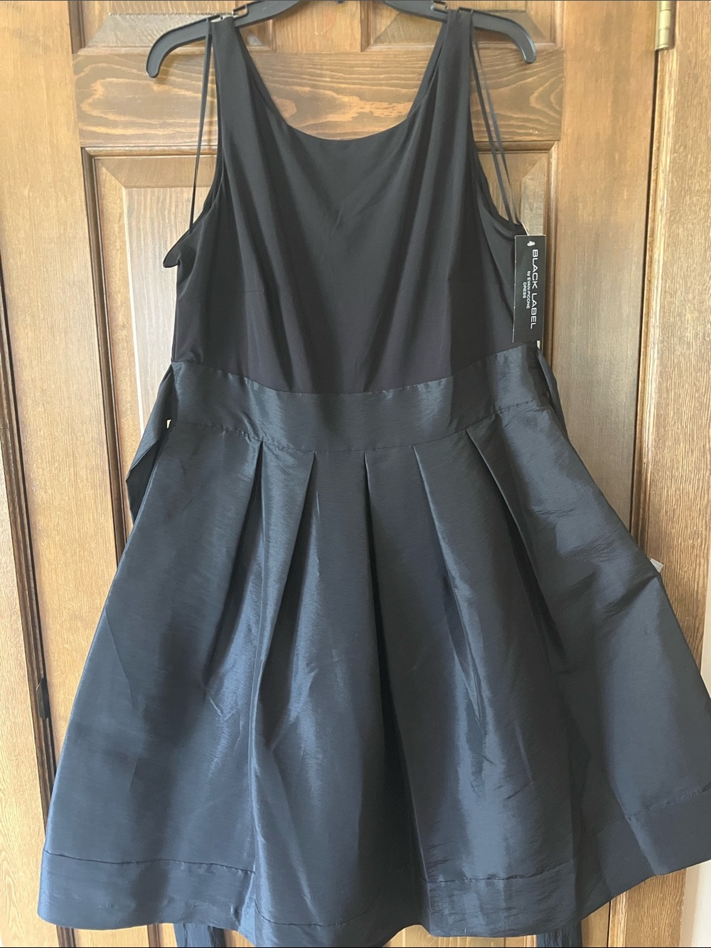 Evan Picone Black Label Black Formal Midi Dress size 16